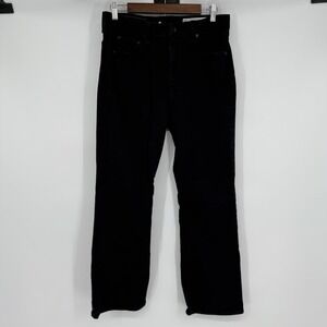 Rag & Bone Nina High Rise Ankle Flare Jeans Womens 31 Black Denim Stretch Hippie